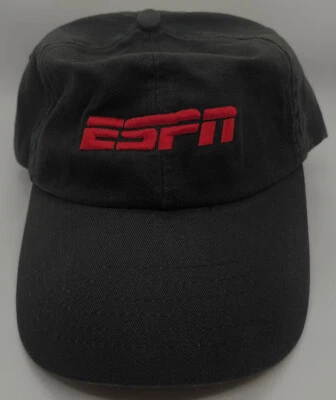 De colección Espn Sports News Channel Strapback Papá Sombrero Gorra Negro No Usado Foto 1 de 4