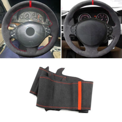 Suede Steering Wheel Cover Trim For BMW M Sport 3 Series E36 E39 Z3 M5 1995-2001 - image 1 of 4