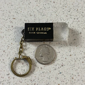 Vintage Six Flags Over Georgia Amusement Park Mini Flashlight Keychain B49803 - Picture 1 of 3