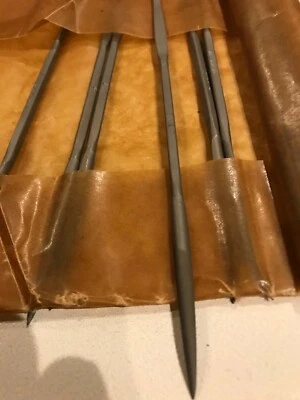 6-1/2" Die Sinker's Riffler File, Style 11, 2 Cut,New Vallorbe-Glardon-Nicholson - Image 1 of 4