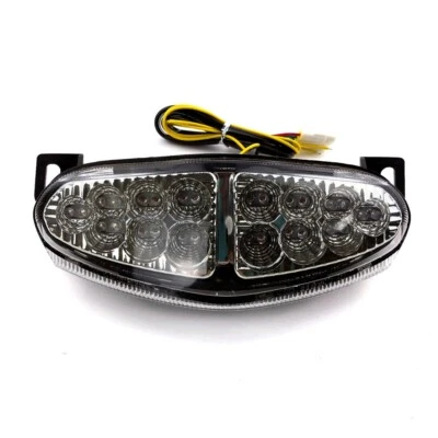 Luz de freno trasera LED transparente para Kawasaki Ninja 400R 2011-2013 Versys 1000 2012-18 Foto 1 de 4