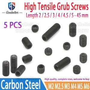 M2 M2.5 M3 M4 M5 M6 High Tensile Grub Screws Cup Point Allen Socket Sets DIN916 - Picture 1 of 74