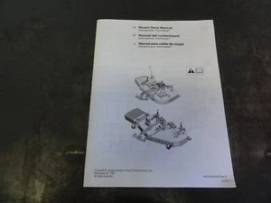 Simplicity Briggs & Stratton 42" 48" 52" Mower Deck Manual 80012599USCN Rev A - Picture 1 of 6