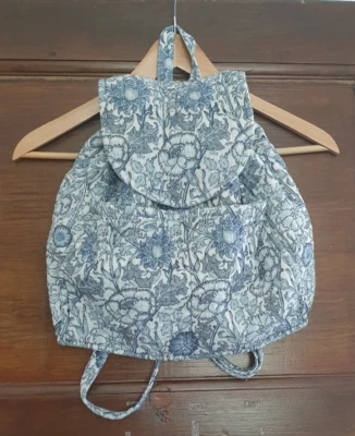William Morris floral ruck sack back pack machine washable Bag by NEXT - Image 1 of 3