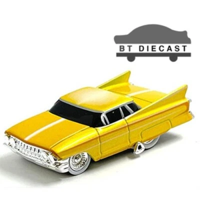MAISTO MUSCLE MACHINES GENE WINFIELD 1961 CADILLAC MAYBELLINE 1/64 YELLOW 15561 - Image 1 of 2