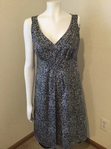 New York & Co. Gray Circle Print Sleeveless Cotton Sheath Dress Size 10 Lined - Picture 1 of 8