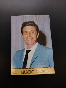 1968 Panini Singers - Gilbert Becaud # 65 New Sealed