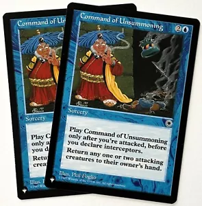 X2 MTG Portal (POR) Command of Unsummoning - NM Pack Fresh - Common - The List - Picture 1 of 2