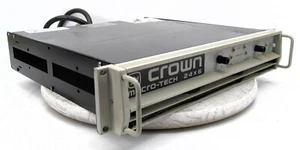 Crown Macro-Tech 24x6 Professional Power Amplifier w/ XLR Input Card MA-24x6 - Picture 1 of 6