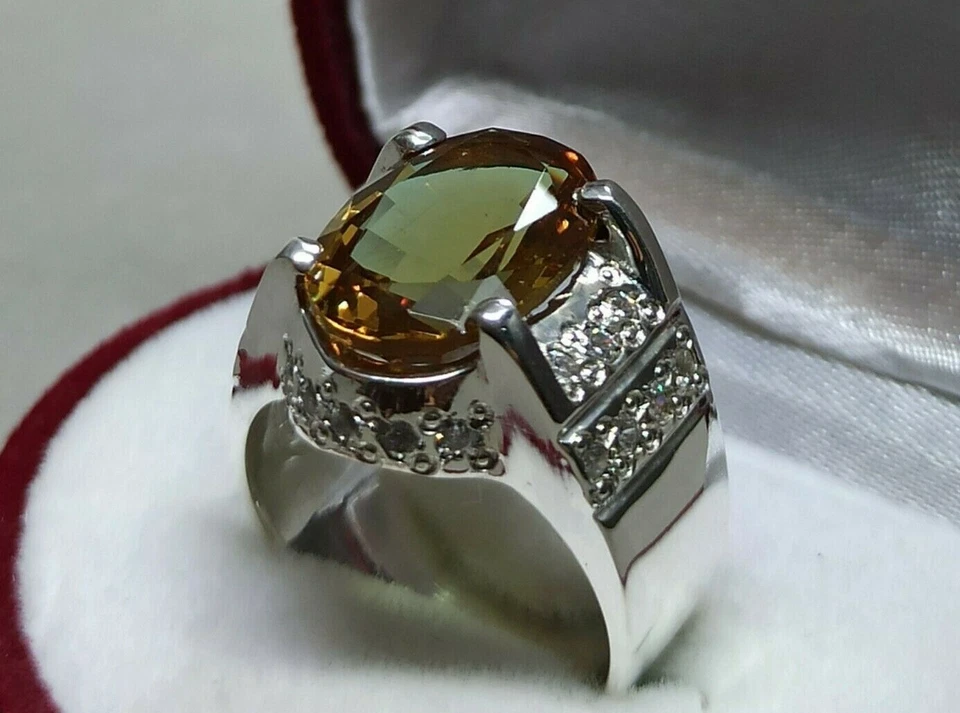 Color Changing Alexandrite Sterling Silver 925 Handmade Women Anniversary Ring — 第 1/4 张图片