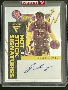 JADEN IVEY 2022-23 Panini Flux Hot Stock Rookie Auto #HSS-JIV - Picture 1 of 2