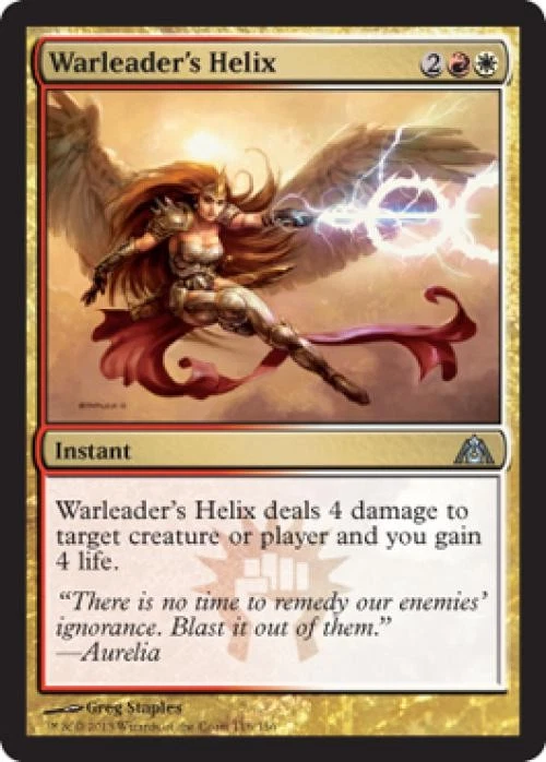 Warleader's Helix -Foil Light Play MTG Dragon's Maze - Image 1 of 1