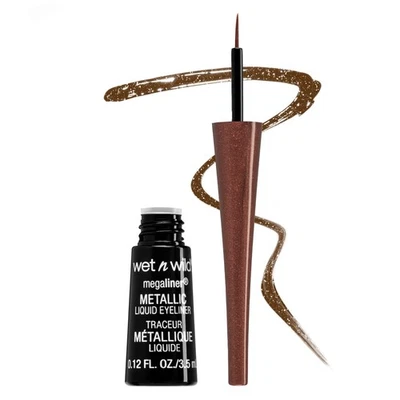 WET N WILD MegaLiner Metallic Liquid Eyeliner - Metallic Brown - Image 1 of 4