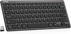 Arteck 2.4G Wireless Keyboard Ultra Slim and Compact Keyboard with Media Hotkeys - Picture 1 of 4