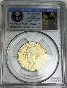 2007 D Presidential $1 Dollar PCGS zertifiziert Stempelglanz 1. Ausgabetag Münze Position B - Bild 1 von 9