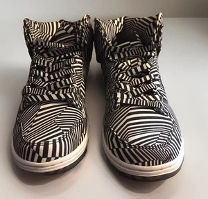 Monopatín para hombre Nike SB Dunk High Premium Concept Car Zebra 313171-103 - Imagen 1 de 7