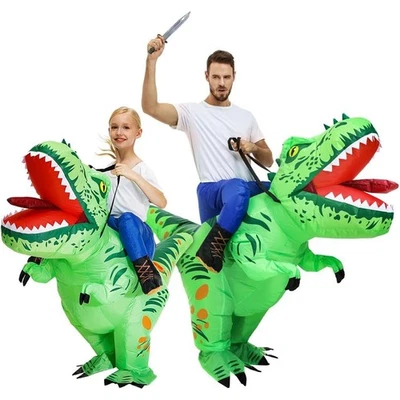 Halloween Kid T-REX Stinky Dinosaur Inflatable Costume Suit Outfit Party Cosplay - Image 1 of 4