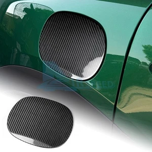 For MINI F65 2024-2025 Car Petrol Cap Panel Sticker Black real Hard Carbon Fibre - Picture 1 of 9