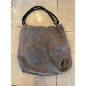 Brown Suede Hobo Earthy Tote Purse Shoulder Bag Boho Hobbit Magnetic Fall Hippie - Picture 1 of 8