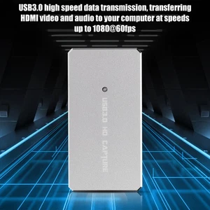 USB 3.0 HD Driver Free Video Live Streaming Recorder Box For Wi NEW - Afbeelding 1 van 11
