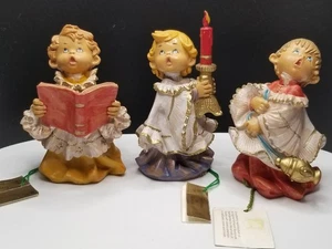 Vintage 1988 Fontanini Roman Simonetti Italy Choir Altar Boys Christmas Set of 3 - Picture 1 of 16