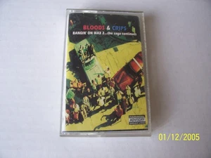 Bloods & Crips- Bangin' on Wax Vol. 2 Cassette West Coast Rap Tape Rare 1994 - Picture 1 of 4