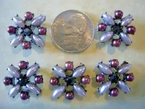 2 Hole Slider Beads X-Flower Taupe 5 Pieces - Picture 1 of 3
