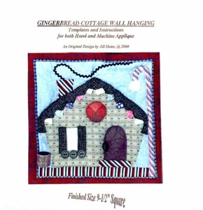 Lebkuchen Landhaus Wandbehang Quilt Muster beide Hand & Maschine Urlaub - Bild 1 von 1