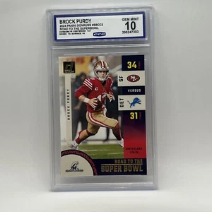 🔥Gem Mint 10🔥 Brock Purdy 2024 Donruss #SBCC2 Road to the Super Bowl SP 49ers - Picture 1 of 1