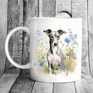 Pet Dog Mug, watercolour Whippet- Ideal Gift - Picture 1 of 1