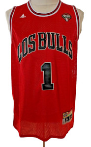 Adidas RARE Chicago Bulls Derrick Rose Latin Nights Los Bulls Jersey Size XL+2
