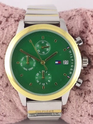 Tommy Hilfiger Chronograph Green Dial With ''Date'' Women Steel Band Wristwatch - Image 1 of 4