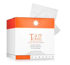 Tan Towel Classic Full Body 15 Count - Self Tanning Towelettes - Picture 1 of 2