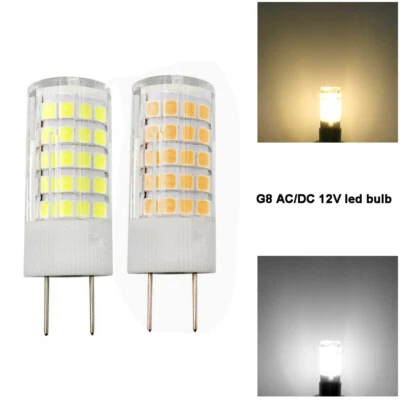 5pcs G8 G8.5 Led Light bulb 64-2835 SMD 5W AC/DC12V Ceramics Lamp White/Warm H - Image 1 of 4