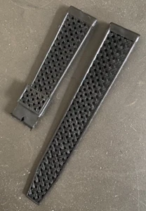 Everlast, black, vintage nos, 18 mm, for: GP, JLC, IWC, Rolex, Omega, Heuer - Picture 1 of 2