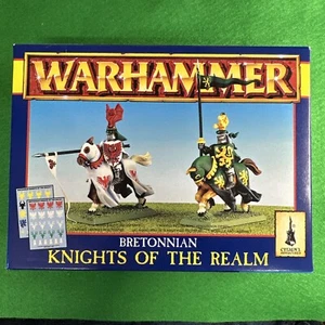 Warhammer Fantasy BRETONNIAN KNIGHTS OF REALM BOXED 90s Games Workshop Knight 🟡 - Picture 1 of 11