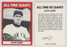 1980 TCMA All Time New York Giants Alvin Dark #1980-0008