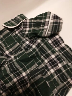 Pijama Fab Dog a cuadros verde y azul marino para perro, chaqueta, 16 pulgadas Foto 1 de 4