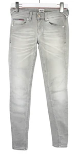 TOMMY HILFIGER Sophie Skinny Gatewood Grey Stretch Jeans Women's W27/L30 Faded - Picture 1 of 13