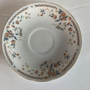 "Platillo hecho en China diseño de flores de porcelana dorada de porcelana 5 3/4""" - Imagen 1 de 4