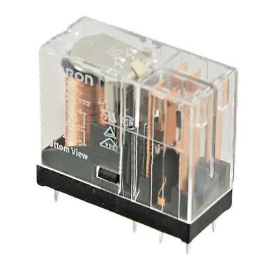 G2R-2-24VDC       Omron   DPDT DIN Rail Non-Latching Relay Plug In, 6 A, 24V Dc  • 4.25£
