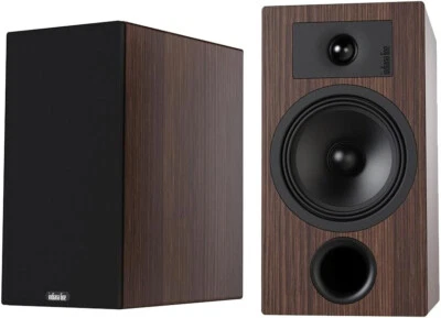 INDIANA LINE TESI 3 WOOD COPPIA DIFFUSORI DA SCAFFALE CON BASS REFLEX ANT. LEGNO