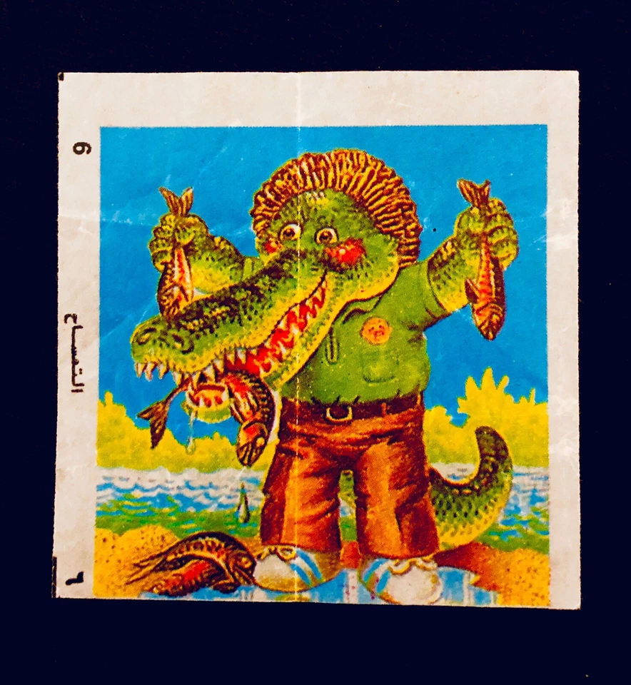 Vintage GARBAGE GANG Syrian ALI GATOR Mushy Marshall OS3 Candy Insert 100a GPK - Image 1 of 1