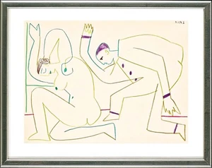 Pablo Picasso (1881-1973), Maler und Modell. 31.1.54 II - Bild 1 von 1