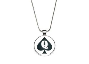 Reina De Pica QOS Hotwife Collar Cornudo Lifestyle Joyería BBC Plata St1 - Picture 1 of 2