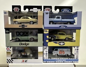 M2 Machines Detroit Muscle Release 79 :1/64 Complete Set Of 6 Vehicles R79 - Picture 1 of 9
