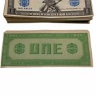 Vintage 1960's Play Paper Money $1 to 100,000 Whitman Publishing Company