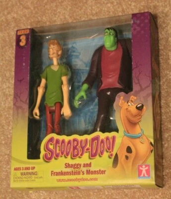 Scooby Doo 系列 3 Shaggy and Frankenstein's Monster 2 动作玩偶全新全新带盒和 — 第 1/4 张图片