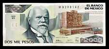 Mexico 1989 Paper Money 2000 Pesos Justo Sierra World Foreign Currency Banknote