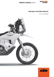 RÉPLICA DE FÁBRICA DE RALLY manual del propietario de KTM 2023 450 - Imagen 1 de 12
